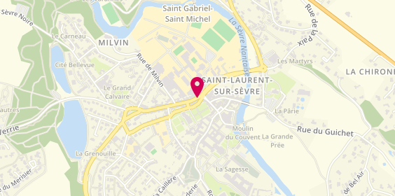 Plan de Ecole de Conduite Ap Dp, 25 Rue Calvaire, 85290 Saint-Laurent-sur-Sèvre