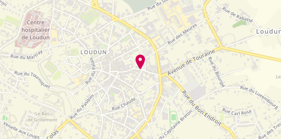 Plan de Centre de Formation Routiere Loudun, 40 Rue Porte de Chinon, 86200 Loudun