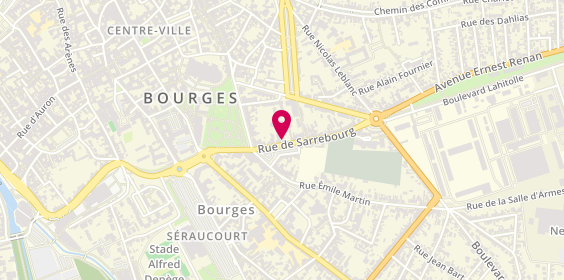 Plan de Auto Ecole Malus, 23 Rue de Sarrebourg, 18000 Bourges