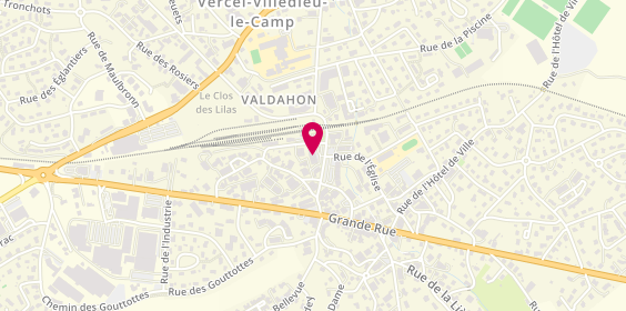 Plan de Sn Auto Ecole Personeni-Clerc, 7 Rue de la Gare, 25800 Valdahon