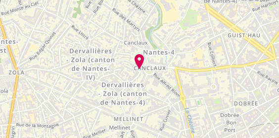 Plan de Ecole Francaise de Décor de Nantes, 4 Rue de la Ville en Bois, 44100 Nantes