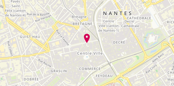 Plan de Auto Ecole du Centre, 10 Rue de l'Arche Sèche, 44000 Nantes