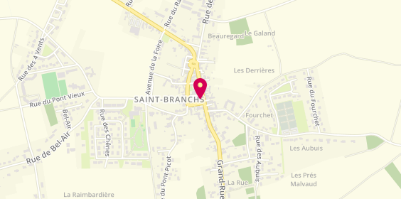 Plan de Ecole de Conduite Saint Branchs, 7 Place de l'Oratoire, 37320 Saint-Branchs