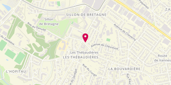 Plan de Planète Conduite Auto Ecole, 88 avenue des Naudières, 44800 Saint-Herblain