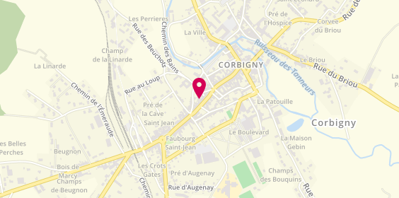 Plan de Ecole de Conduite Laurence, 20 Rue des Forges, 58800 Corbigny