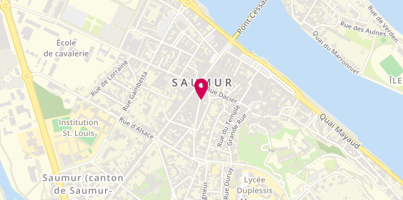 Plan de Auto-école ECF SAUMUR, 17 Rue du Portail Louis, 49400 Saumur