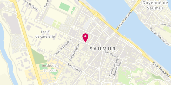 Plan de Saumur Auto école Masson, 36 Rue Beaurepaire, 49400 Saumur