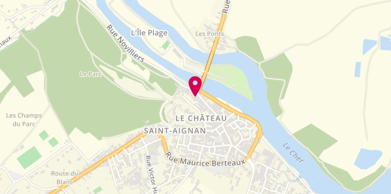 Plan de Auto-Ecole du Château, 6 Rue Paul Boncour, 41110 Saint-Aignan