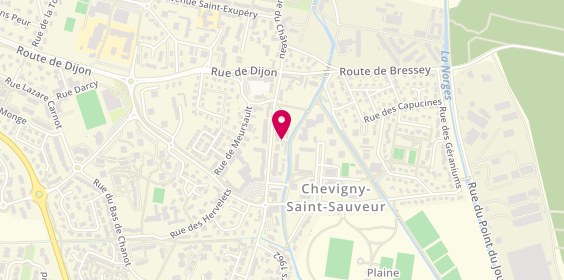 Plan de Auto Ecole Saint Sauveur, 23 avenue de la République, 21800 Chevigny-Saint-Sauveur