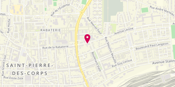 Plan de Auto Ecole Tandem, 85 Rue de la Rabaterie, 37700 Saint-Pierre-des-Corps