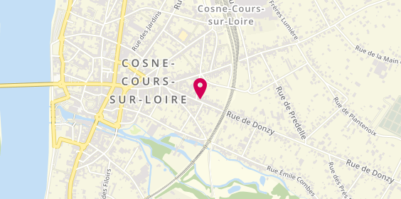 Plan de Ecole de Conduite Theret, 35 Rue de Donzy, 58200 Cosne-Cours-sur-Loire