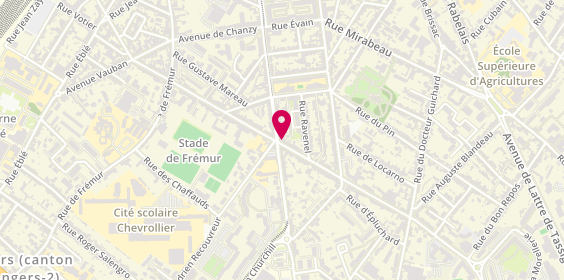 Plan de Easy Létanduère, 83 Rue de Létanduère, 49000 Angers