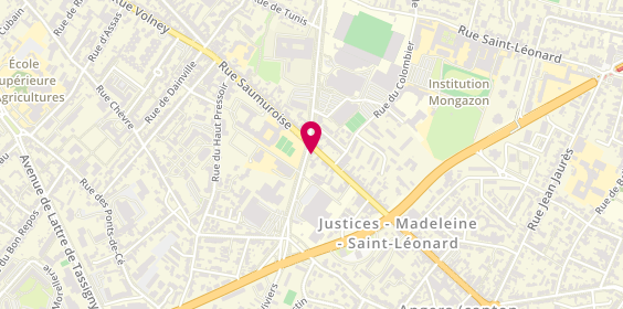 Plan de Auto Ecole la Madeleine, 26 Rue Saumuroise, 49000 Angers