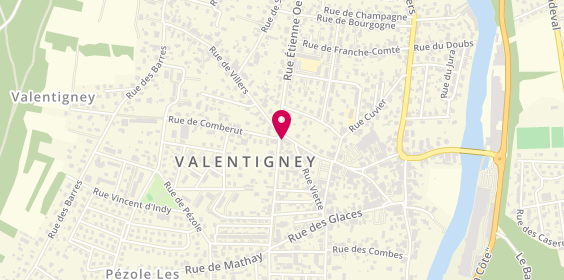 Plan de CFR Auto-école Valentigney, 45 Grande Rue, 25700 Valentigney