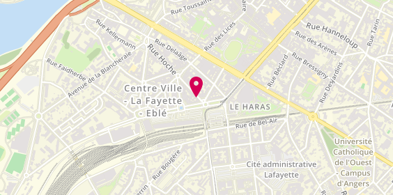 Plan de Ecole de Conduite Les Gares, 24 Rue d'Anjou, 49100 Angers
