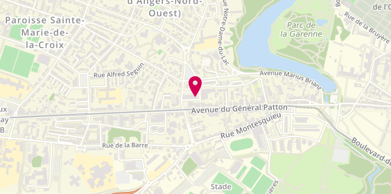 Plan de Auto-école ECF ANGERS - BELLE BEILLE, 8 Rue Louis Dolbeau, 49100 Angers
