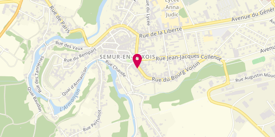 Plan de Auto École MARRIAUX Denis, 12 Rue du Bourg Voisin, 21140 Semur-en-Auxois