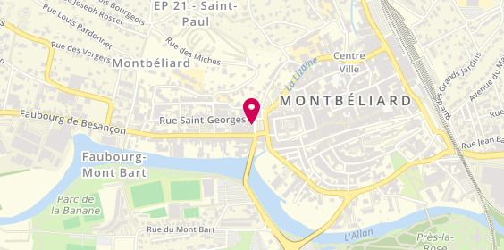 Plan de Gaelle Auto-Conduite Montbeliard, 7 place Francisco Ferrer, 25200 Montbéliard