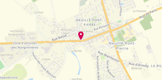 Plan de Auto-École Neuille, 1 Bis avenue de la Libération, 37360 Neuillé-Pont-Pierre