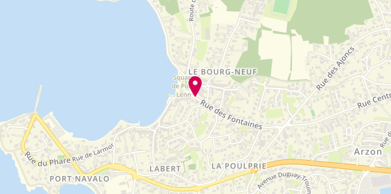 Plan de COUZINIE Sandrine, 55 Rue des Fontaines, 56640 Arzon