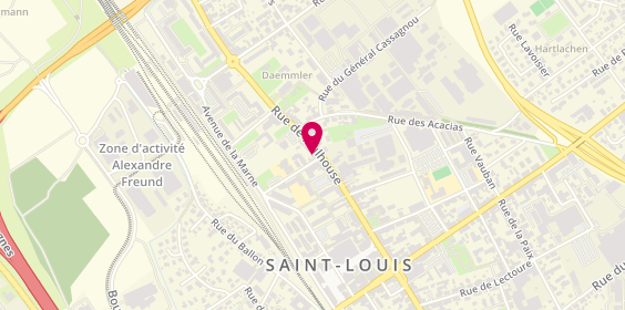 Plan de L'école de Conduite, 54 Rue de Mulhouse, 68300 Saint-Louis