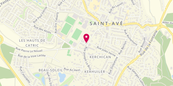 Plan de Auto-école NICOLAS Christian, 10C Rue Joseph le Brix, 56890 Saint-Avé