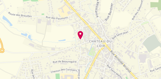 Plan de École de conduite castélorienne, 3 Rue de la Bascule, 72500 Montval-sur-Loir