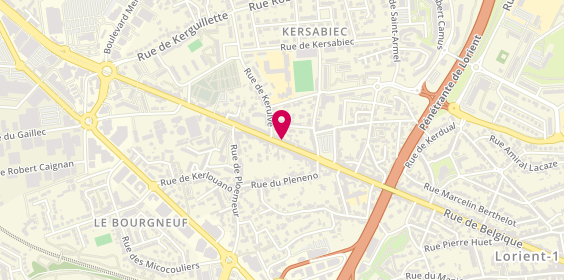 Plan de Keryado Conduite, 187 Rue de Belgique, 56100 Lorient