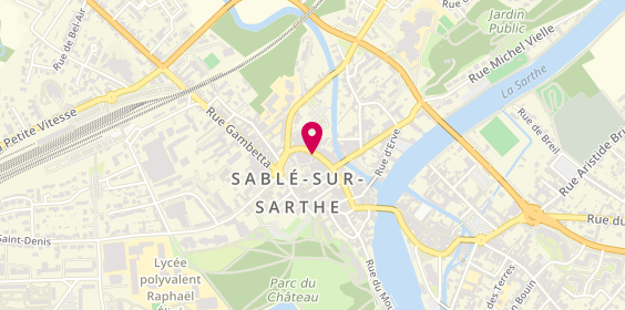 Plan de École de Conduite Sable Carnot, Ter
6 Rue Carnot, 72300 Sablé-sur-Sarthe