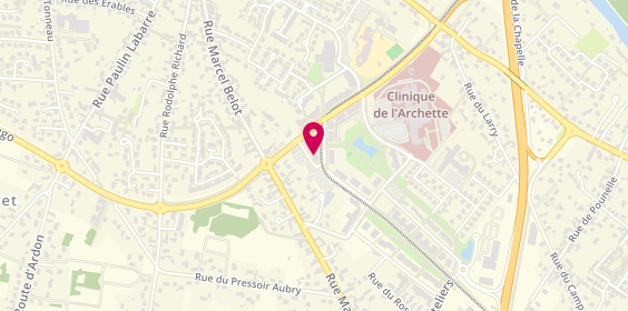 Plan de Ecole de Conduite Gilles, 102 Rue Geneviève Perrier, 45160 Olivet