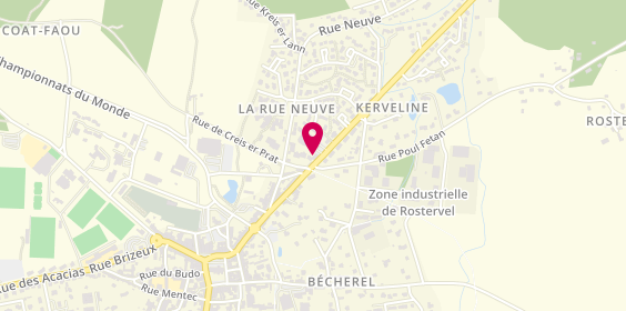 Plan de Delta Conduite, Rue de Kerveline, 56240 Plouay