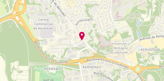 Plan de KERVAZO Stéphane, 95 Rue de Bénodet, 29000 Quimper