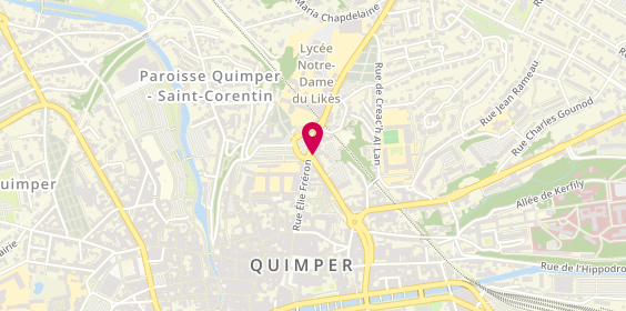 Plan de Auto Ecole Jean Gentric, 21 Rue des Douves, 29000 Quimper