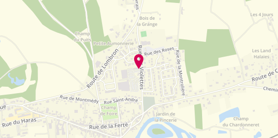 Plan de Montfort Auto Ecole, 7 Rue des Violettes, 72450 Montfort-le-Gesnois