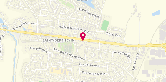 Plan de École de Conduite Berthevinoise, 20 avenue General Charles de Gaulle, 53940 Saint-Berthevin