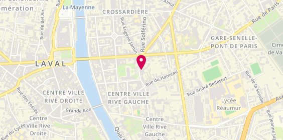 Plan de Auto-école ECF LAVAL, 35 place Jean Moulin, 53000 Laval