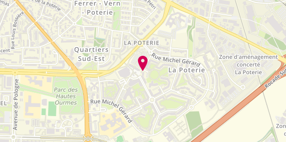 Plan de Relou Conduite la Poterie, 32 Rue René-Yves Creston, 35200 Rennes
