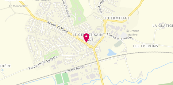 Plan de Auto-Ecole du Genest, 7 Place des Commerces, 53940 Le Genest-Saint-Isle