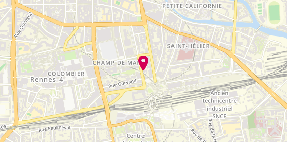 Plan de Relou Conduite Gare, 37 Boulevard Magenta, 35000 Rennes