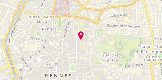 Plan de Auto Ecole Hoche, 23 Rue Saint-Melaine, 35000 Rennes