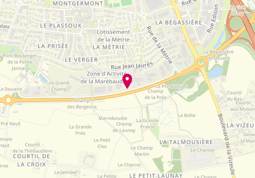Plan de Ecf, 25 Rue Marebaudiere, 35760 Montgermont