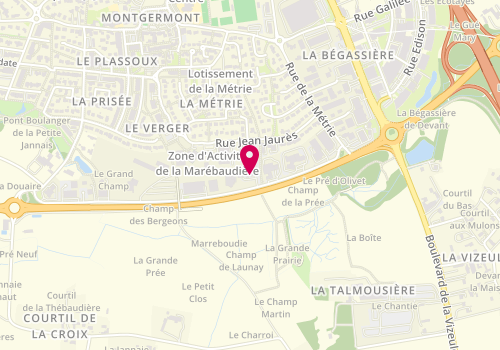 Plan de ECF CESR 35 Montgermont, Rue de la Marebaudière, 35760 Montgermont