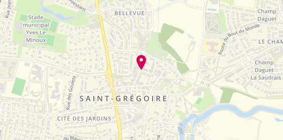 Plan de Saint Grégoire Conduite, 11 Rue Châteaubriand, 35760 Saint-Grégoire