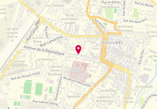 Plan de Cer Pithiviers Formation, 20 avenue de la République, 45300 Pithiviers