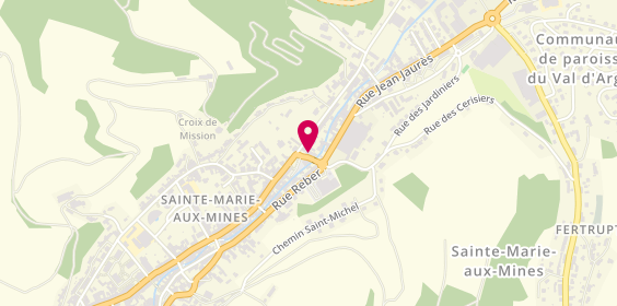 Plan de Auto-école Eugène Sainte Marie aux Mines, 4 place du Prensureux, 68160 Sainte-Marie-aux-Mines