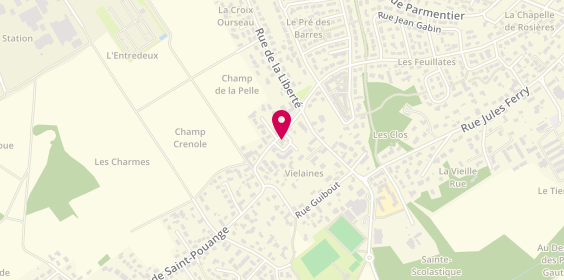 Plan de Rosières Auto-école, 7 Rue du Chêne, 10430 Rosières-près-Troyes