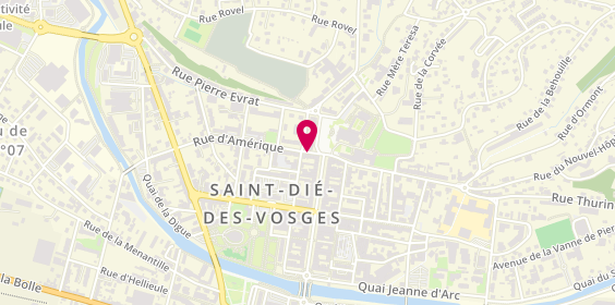 Plan de Auto Ecole Sy'Ty Conduite Saint-Dié-des-Vosges, 5 Rue de l'Amérique, 88100 Saint-Dié-des-Vosges