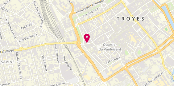 Plan de Auto-école Revy Formation, 14 Rue du Colonel Driant, 10000 Troyes