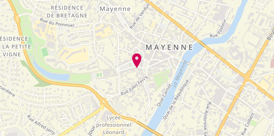 Plan de Smg Formation, 31 place des Halles, 53100 Mayenne
