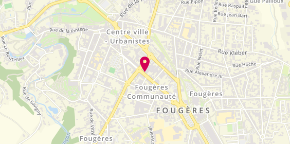 Plan de Ecole de Conduite Evasion, 21 Boulevard Jean Jaurès, 35300 Fougères